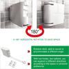 ABHILWY Retractable Clothesline Clothes Line Retracting Outdoor/Indoor, Heavy Duty Adjustable Drying Rope Wire Dryer Widened Belt, Self Adhesive Wall Mount Case with 29 Windproof Hanging Holes White view 4