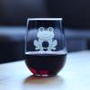 Bevvee Happy Frog - Stemless Wine Glass - Themed Gifts and Decor for Frog Lovers - Large 17 Oz view 2