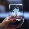 Bevvee Happy Frog - Stemless Wine Glass - Themed Gifts and Decor for Frog Lovers - Large 17 Oz view 3