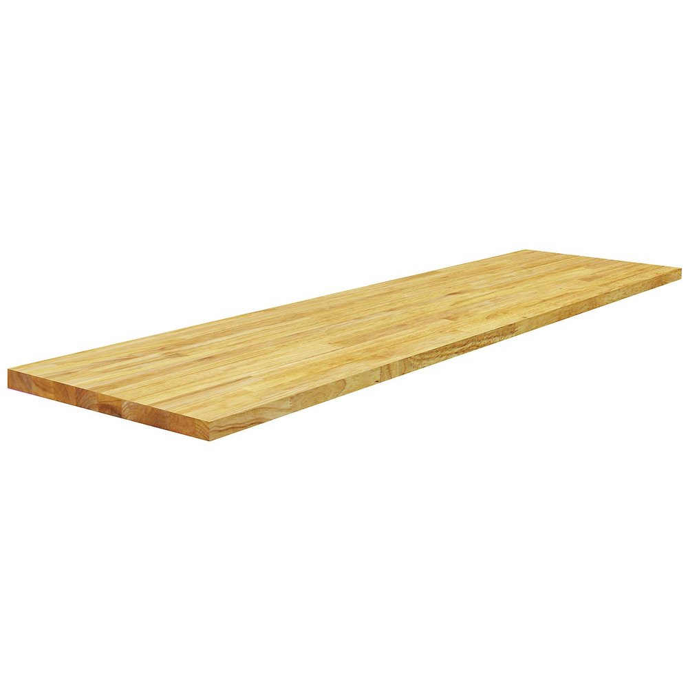 BenchPro Floating Shelf Wall Mounted Solid Butcherblock Shelf 15" Depth x 60" Length x 1" Thick Highest Grade Lumber - No Knots or Back Areas