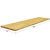 BenchPro Floating Shelf Wall Mounted Solid Butcherblock Shelf 15" Depth x 60" Length x 1" Thick Highest Grade Lumber - No Knots or Back Areas view 2