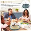 Cabilock 1set Lidded Dessert Plate Elegant Cake Tray Cover for Food Display Green Dessert Container for Restaurant Hotel Home Use view 2
