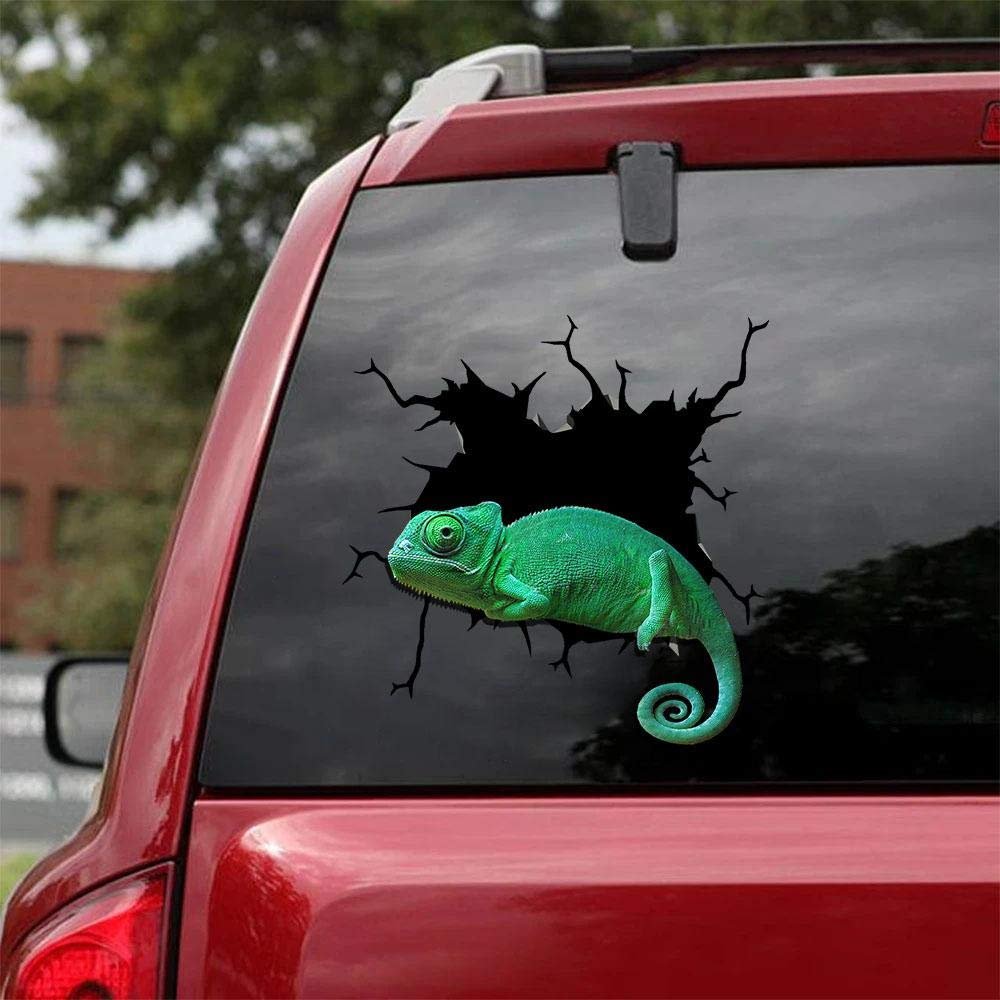 Ocean Gift Lizards Car Decals, Wall Decals Stickers Pack of 2 - Realistic Car Stickers Design Series 6 Size 10" x 10"
