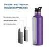 Arslo Stainless Steel Double Wall Water Bottles 25 Ounce, Vacuum Insulated Bottle With Straw Lid, Insulated Water Bottle Keeps Water Cold for 24 Hours, Hot for 12 Hours, Hiking, Sports view 4