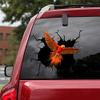 Ocean Gift Red Parrot Car Decals, Wall Decals Stickers Pack of 2 - Realistic Car Stickers Design Series 6 Size 8" x 8" view 1