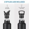 Arslo Stainless Steel Double Wall Water Bottles 25 Ounce, Vacuum Insulated Bottle With Straw Lid, Insulated Water Bottle Keeps Water Cold for 24 Hours, Hot for 12 Hours, Hiking, Sports view 4