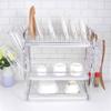 Cabilock Iron Art Dish Drainer for Kitchen Rustproof Cutlery Storage Organizer Space-Saving Utensils Rack for Plates Bowls Mugs Stable Design for Home Restaurant Bar Use view 4