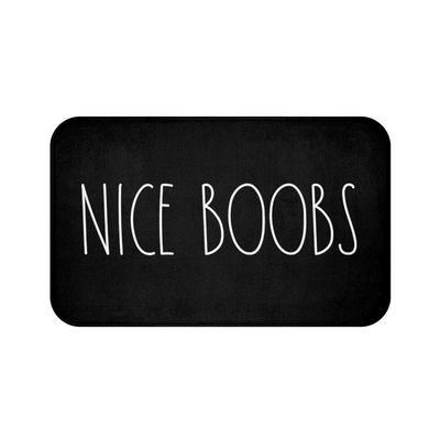 24"x16" Diatomaceous Earth Bathroom Rug Nice Boobs Bath Mat Home Bath Mat Mat Home Decoration Bathroom Bath Mat Bath Decor Funny Bath Rug Funny Mat