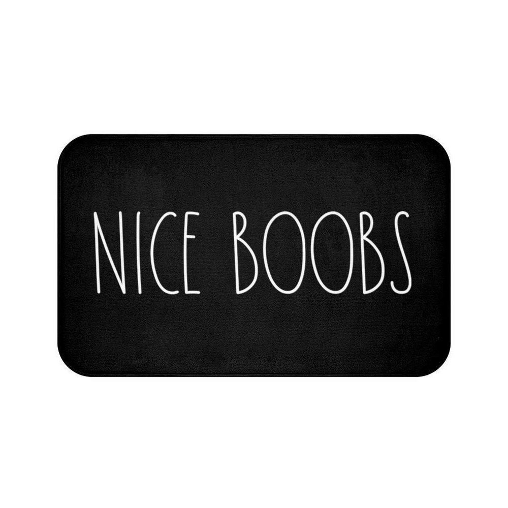 24"x16" Diatomaceous Earth Bathroom Rug Nice Boobs Bath Mat Home Bath Mat Mat Home Decoration Bathroom Bath Mat Bath Decor Funny Bath Rug Funny Mat