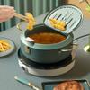 Cabilock Nonstick Frying Pot with Thermometer Oil Drip Drainer Rack Mini Deep Fryer for Kitchen for Cooking French Fries Chicken Fish More view 2