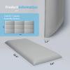 Art3d Peel and Stick Headboard for Full and Queen in Grey, Pack of 9 Panels Sized 9.84" x 23.62", 3D Soundproof Wall Panels, Upholstered Wall Panel view 2