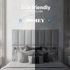 Art3d Peel and Stick Headboard for Full and Queen in Grey, Pack of 9 Panels Sized 9.84" x 23.62", 3D Soundproof Wall Panels, Upholstered Wall Panel view 4