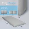 Art3d Peel and Stick Headboard for Twin in Grey, Pack of 4 Panels Sized 9.85" x 23.62", 3D Wall Panel, Upholstered view 3