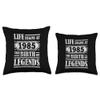 39 Year Old Life Begins 1985 Birth Of Legends 39th Birthday Throw Pillow view 3