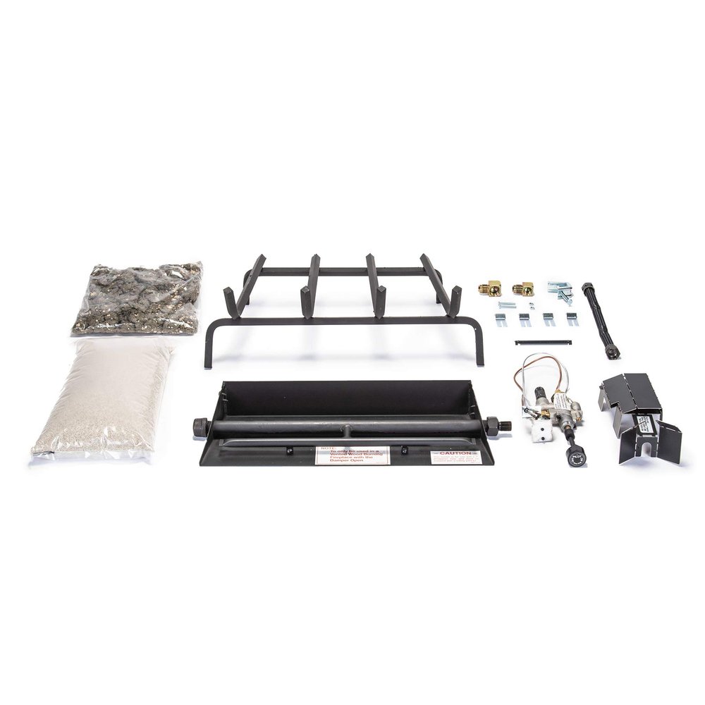 RealFyre Peterson 18" G45 Triple Burner System (LP) Propane Gas W/Safety Pilot Kit (Burner System Only Logs Not Included)