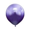 18" Kalisan Mirror Chrome Violet Birthday Party Decoration Supply Latex Helium Balloons - Bag of 25 view 1