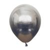 12" Kalisan Mirror Chrome Space Grey (Gray) Birthday Party Decoration Supply Latex Helium Balloons - Bag of 50 view 1