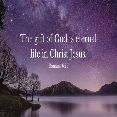 Iconic Arts Laminated 24x36 Poster: The Gift of god is Eternal Life Jesus