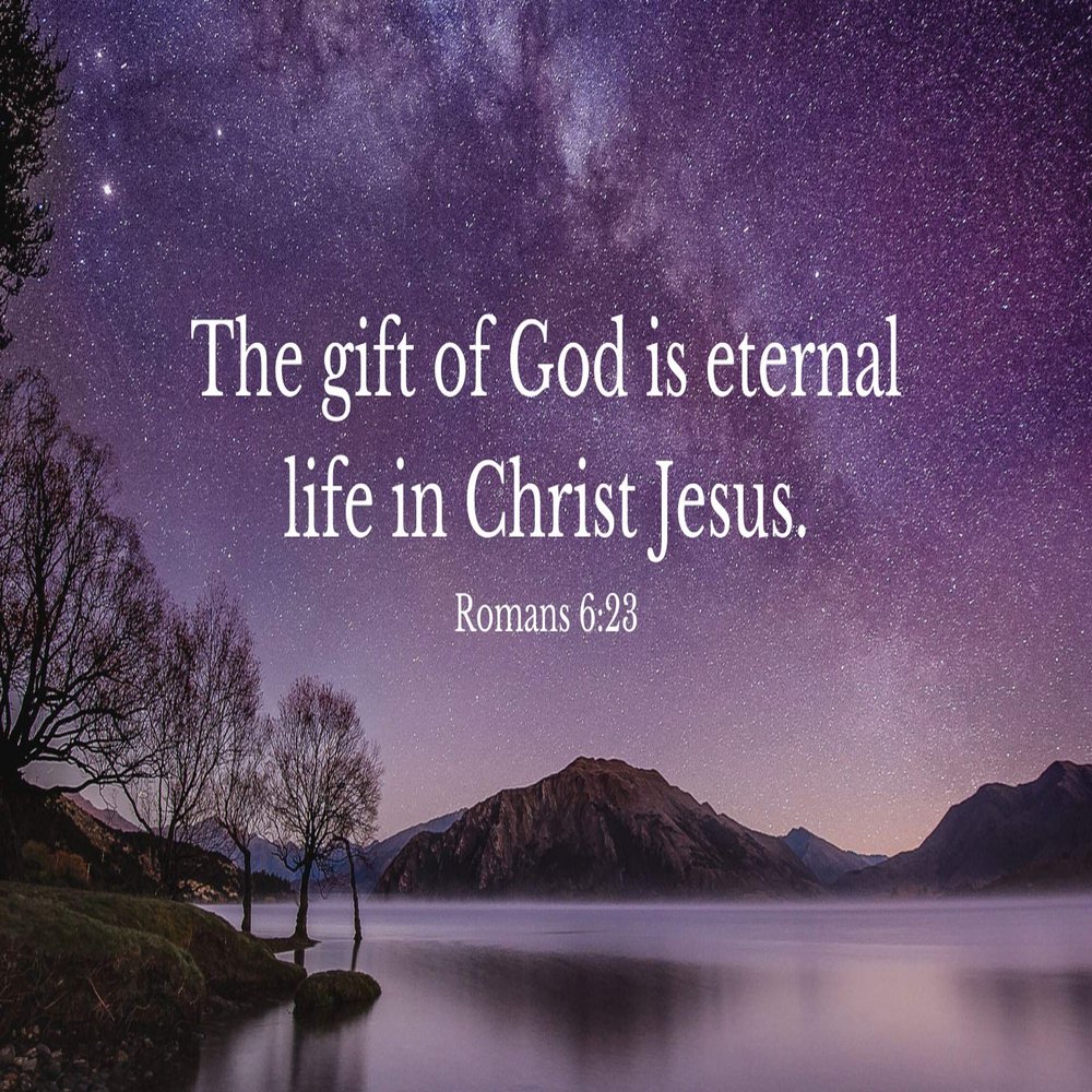Iconic Arts Laminated 24x36 Poster: The Gift of god is Eternal Life Jesus