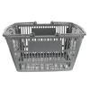 Balacoo Portable Storage Basket- 1 Pc Storage Basket Flat Base Shopping Basket Seasoning Bottle Basket Toiletries Organizer for Bathroom Kitchen 36X26X22CM Grey view 1