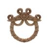 DUO ER Carved Flower Carving Round Wood Appliques Furniture Unpainted Mouldings Decal Decorative Figurine Decoration Maison view 3
