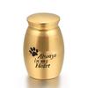 TIANZXS Large Capacity 316L Stainless Steel Pet Cremation Ashes Lockets Keepsake Urns Lockets Cremation Jewelry Casket Medium Golden view 1