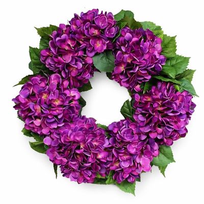 16 or 20 inch Purple Hydrangea Wreath, Rustic Wreath, Outdoor Wreath, Wedding Wreath, Front Door Wreath, Spring Wreath,Easter Wreath, Summer Wreath, Mothers Day Wreath, Home Warming