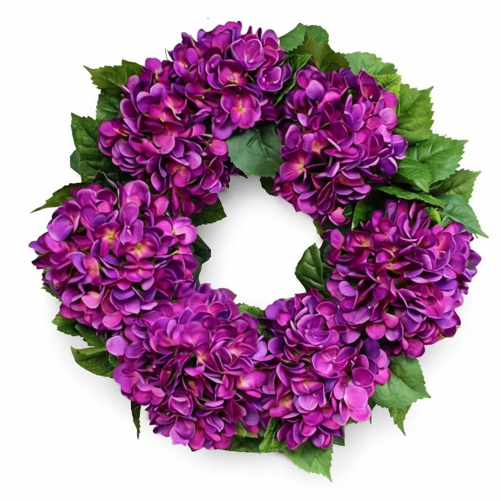16 or 20 inch Purple Hydrangea Wreath, Rustic Wreath, Outdoor Wreath, Wedding Wreath, Front Door Wreath, Spring Wreath,Easter Wreath, Summer Wreath, Mothers Day Wreath, Home Warming