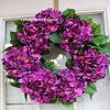 16 or 20 inch Purple Hydrangea Wreath, Rustic Wreath, Outdoor Wreath, Wedding Wreath, Front Door Wreath, Spring Wreath,Easter Wreath, Summer Wreath, Mothers Day Wreath, Home Warming view 2