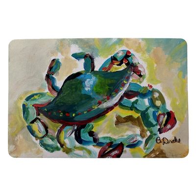 Betsy Drake Colorful Crab Door Mat 18x26