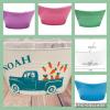 Personalized Easter Bunny Basket With Name - Custom Bucket with Handles - Large Pail for Egg Hunting view 2