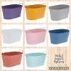 Personalized Easter Bunny Basket With Name - Custom Bucket with Handles - Large Pail for Egg Hunting view 3