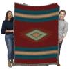 Pure Country Weavers San Isabel Blanket - Southwest Native American Inspired - Gift Tapestry Throw Woven from Cotton - Made in The USA (72x54) view 1