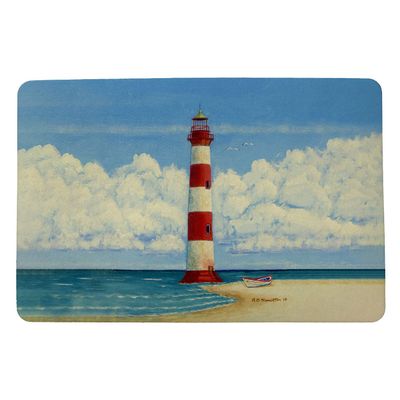 Betsy Drake Morris Island and Lighthouse, SC Door Mat 18x26