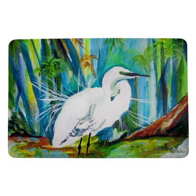 Betsy Drake Acrylic Egret Door Mat 18x26