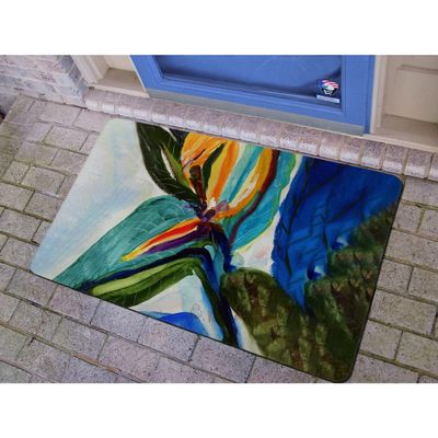 Betsy Drake Teal Paradise Door Mat 18x26