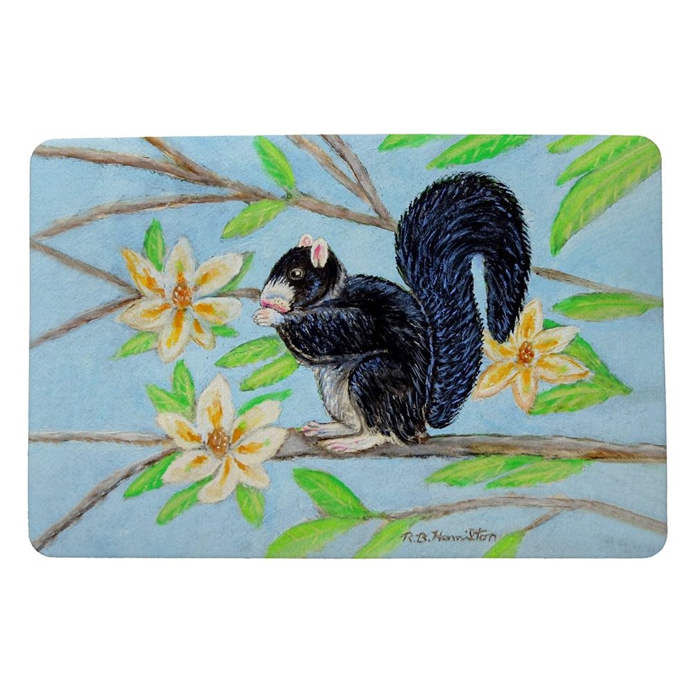Betsy Drake Fox Squirrel Door Mat 18x26