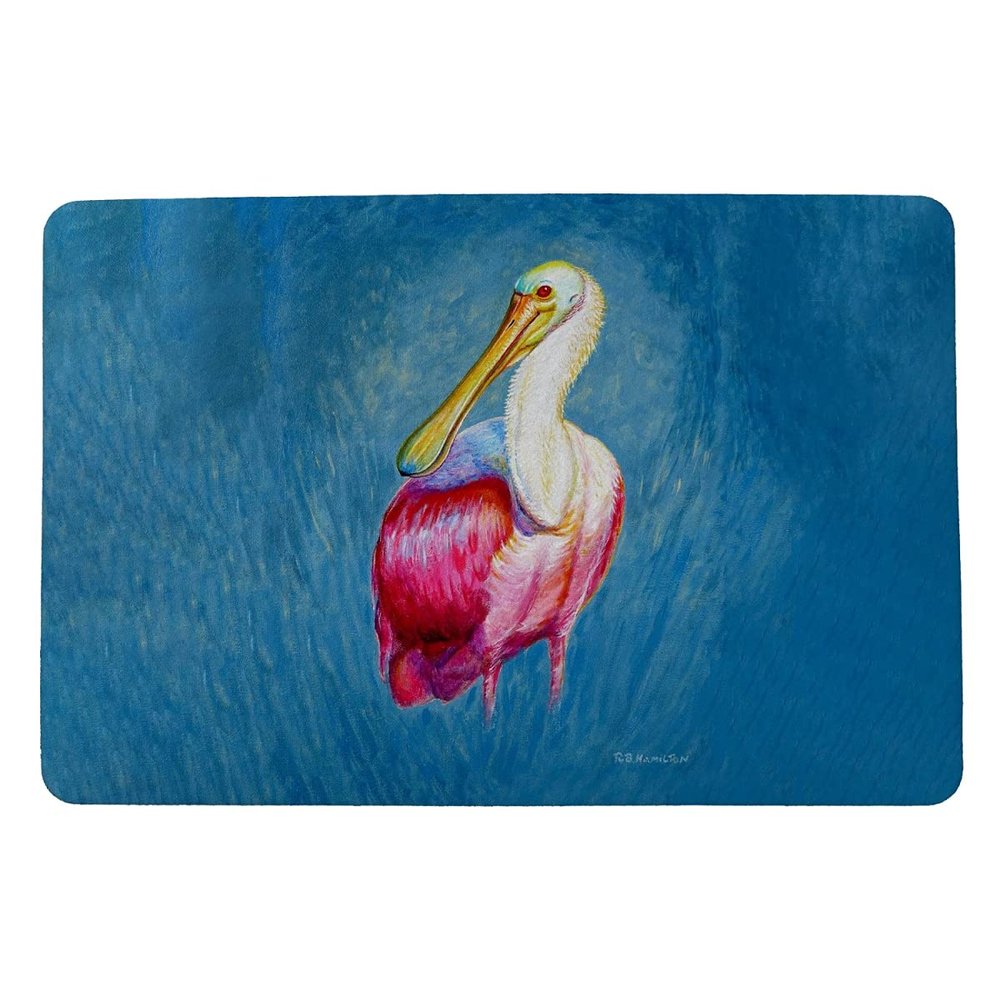 Betsy Drake Spoonbill Portrait Door Mat 18x26