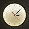 Geek Alerts Golf Ball Round Frameless Wall Clock with Sound Control LED Night Light Silent Non Ticking 3D Vision Metal Frame Wall Watch Sports Golf Club Wall Art Golfers Gift view 1