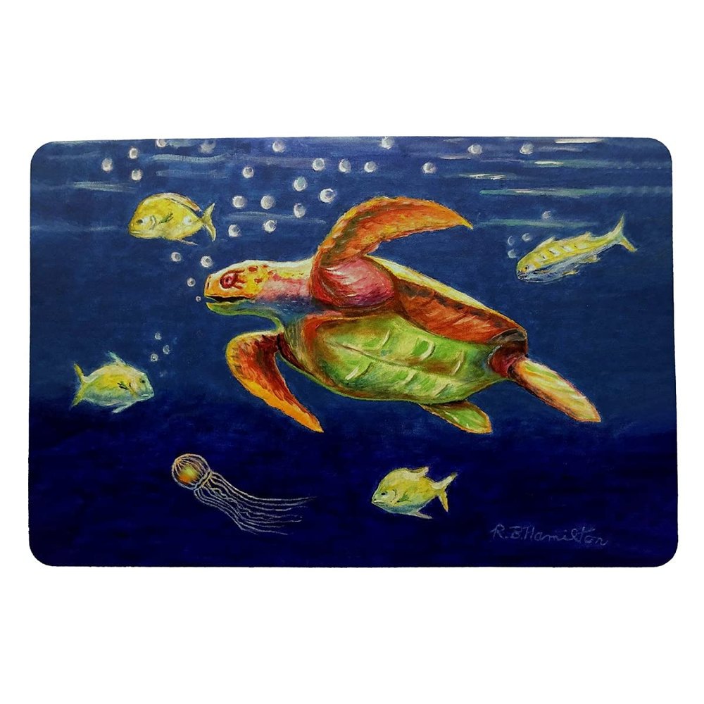 Betsy Drake Dick's Sea Turtle Door Mat 18x26