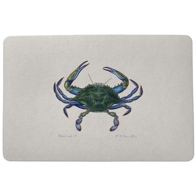 Betsy Drake Male Crab Door Mat 18x26