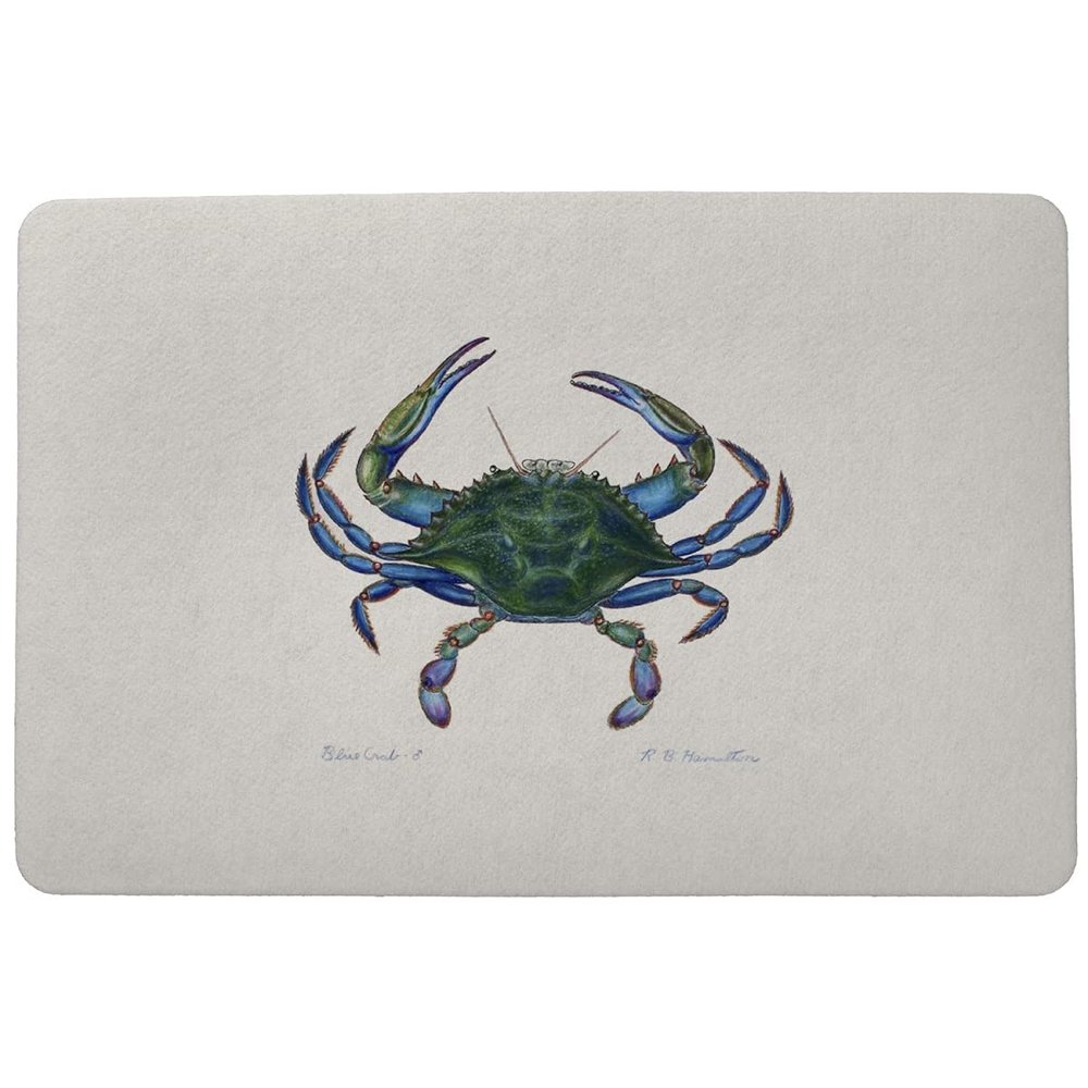 Betsy Drake Male Crab Door Mat 18x26