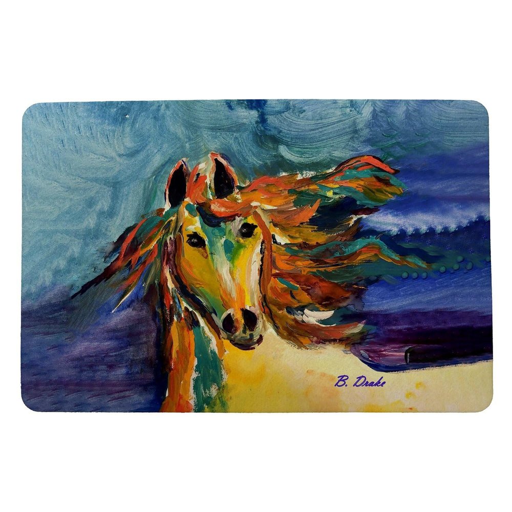 Betsy Drake Colorful Horse Door Mat 18x26