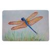 Betsy Drake Amber & Blue Dragonfly Door Mat 18x26 view 1