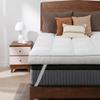 QUEEN ROSE California King Mattress Topper Cooling Extra Thick 3D Snow Down Pillow Topper Mattress Pad Cover Bed Mattress Topper, Hotel Quality, Down Alternative, Plush and Support view 2