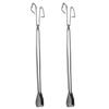 Cabilock 2pcs Stainless Steel Grabber Tool Small Kitchen Tongs Trash Picker Upper for BBQ Grill Heavy Duty Scissor Tongs Garbage Tool Outdoor Accessories (60cm) view 1