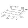 Bath Wall Mounted Shower Seat Folding Up Shower Chair Foldable Bathroom Bench Mobility Aid Stool for Home Sauna Room Use view 3