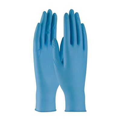 QRP Qualatrile Disposable Nitrile Glove, Powder Free with Textured Grip 8 Mil 8BQF09 Blue S