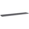 vidaXL Floating Shelves 4 Pcs, Wall Shelving with Invisible Mounting System, Display Shelf, Wall Shelf Unit, Modern, High Gloss Gray Engineered Wood view 3