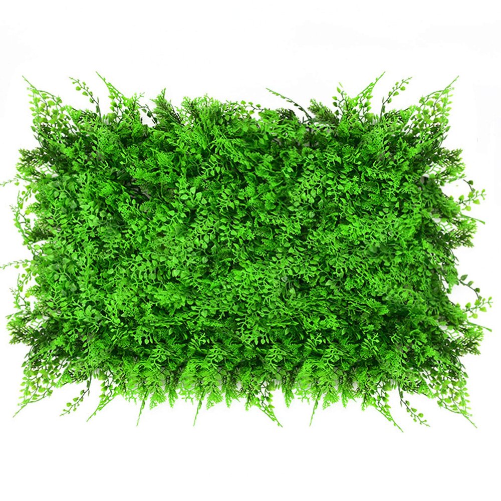 QIAOH Artificial Boxwood Panels 2PCS, Topiary Hedge Plant Grass Wall, Use for UV Protection Indoor Outdoor, Fence Privacy Screen, Grass Wall, Greenery Backdrop